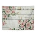 thumbnail image 5 of PRATYUS Rustic Pink Rose Tapestry, Country Floral Rose Flower on Retro Wooden Tapestry for Bedroom Aesthetic Vintage, Colorful Modern Farmhouse Plant Tapestry Wall Hanging for Living Room, 5 of 6