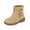 Brown, variant on BOCCA Girls Ankle Boots with Heart, Warm Lined Toddler Winter Shoes, Side Zipper Round Toe Boots For School Outdoor