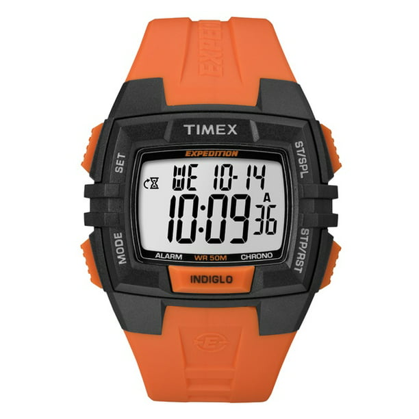 Timex Men's T499029J Expedition Orange Chronograph Digital Sport 