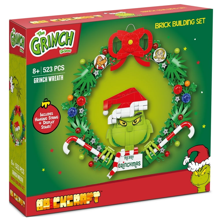 Brickcraft Grinch Wreath Brick Building Kit (523- Plastic Piece