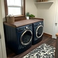 thumbnail image 4 of Kaboon Washer Dryer Countertop with Edge Rails, 27.5" x 54", Dark Walnut, 4 of 7