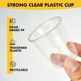 thumbnail image 2 of JJEAN-500 Pack 3 oz Plastic Cups, Bathroom Cups Disposable 3 oz, 3 Ounce Small Water CupsClear Mouthwash Cup for Tasting, Drinking and Party, 2 of 4
