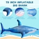 thumbnail image 2 of Juguete inflable para piscina con forma de tiburón ILEISURELY, extra grande, 2 m, 2 of 7