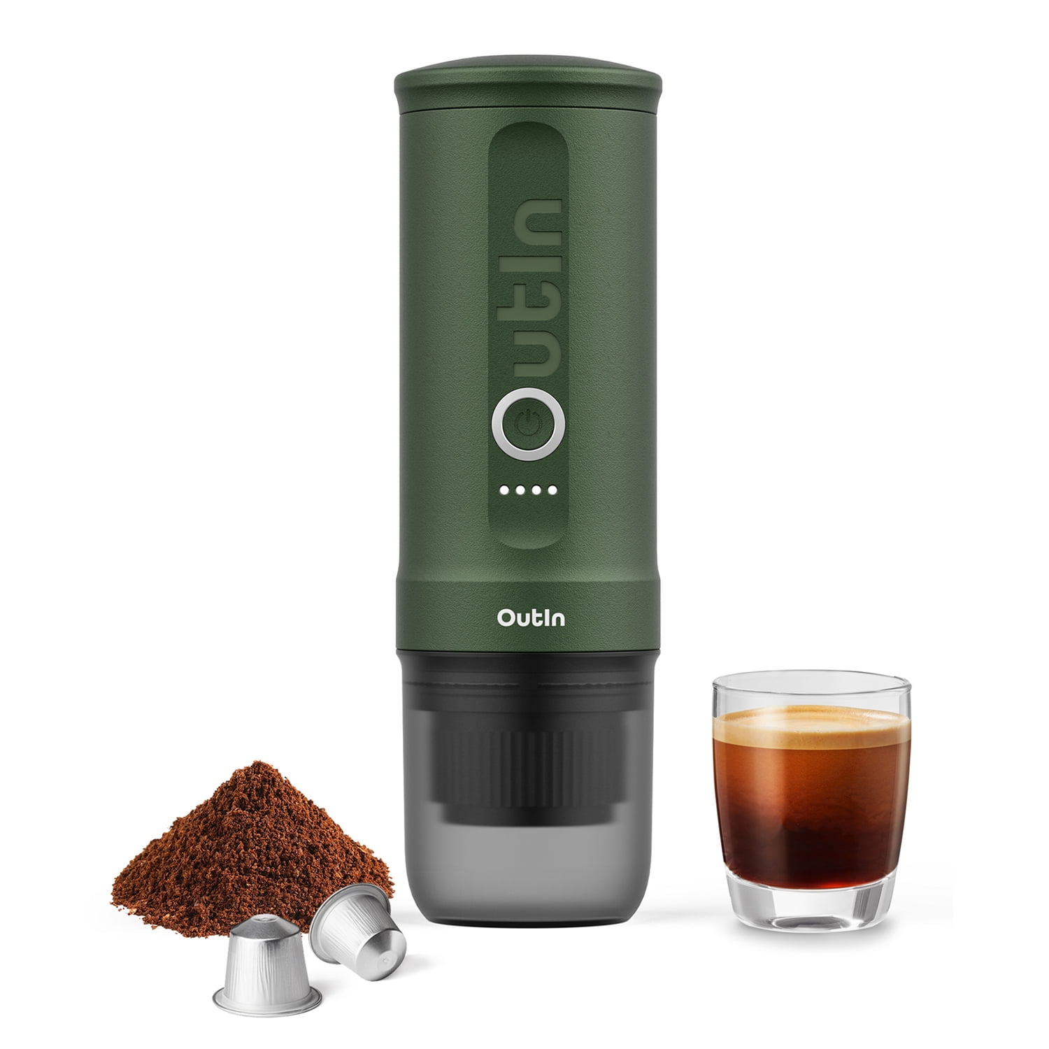 OutIn Nano Portable Electric Espresso Machine (Forest Green), OTEM-01-FG