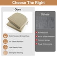 thumbnail image 3 of Panpaddle Outdoor Seat Pads Seat Cushions 4-Piece Solid Waterproof Patio Seat Chair Cushions 17"X16"X2" Rounded Square Patio Cushions, Beige, Set of 4, 3 of 8