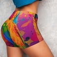thumbnail image 4 of Disketp Colorful Parrot Jungle Dream A for Scrunch Butt Workout Shorts Women Seamless Soft Smooth Gym Yoga Scrunch Active Shorts-Small, 4 of 8