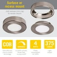 thumbnail image 2 of Armacost Lighting  PureVue White Under Cabinet LED Puck Light 3000K Soft White - White Satin, 2 of 6