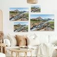 thumbnail image 4 of XUFX Modern Canvas Wall Art Nature Scenery Picture Home Decoration Glacier National Park in Canada Mountains Painting Mountain Lake Landscape Giclee Prints Artwork Framed 10x8inch, 4 of 5