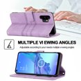 thumbnail image 4 of Allytech Leather Wallet Case for Samsung Galaxy A32 4G Stylish Embossed Pattern with Card Slots Kickstand Handstrap Magnetic Closure For Samsung Galaxy A32 4G,Lightpurple, 4 of 6