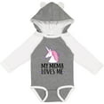 thumbnail image 3 of Inktastic My Mema Loves Me Girl Unicorn Girls Long Sleeve Baby Bodysuit, 3 of 5