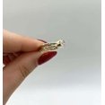 thumbnail image 2 of vylahjewellery Elegant Cushion Diamond Engagement Ring 10K Vermeil Yellow Gold Anniversary Gift Ring Bezel Moissanite Solitaire Promise Ring, 2 of 5