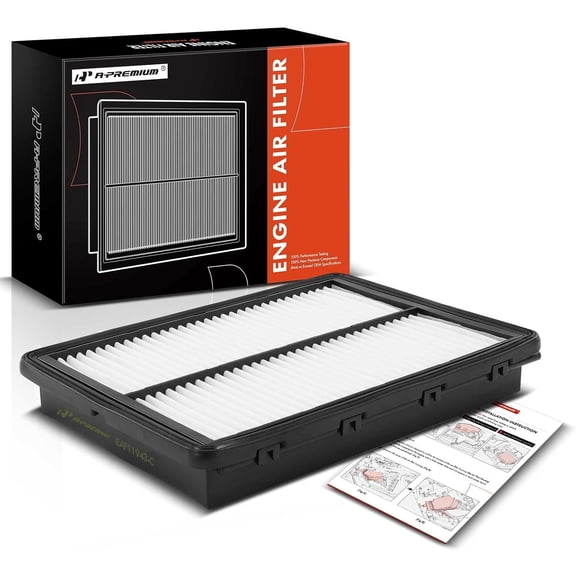 A-Premium Engine Air Filter Compatible with Hyundai Santa Fe 2019-2020, Palisade, Santa Fe Sport & Kia Sedona 2015-2021, Sorento 2016-2020, Telluride 2020-2023, Rigid Panel, Replace# 28113A9100