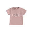 thumbnail image 2 of Mommy and Me Matching Shirt Short Sleeve Letter Embroidery Summer T-shirt Family Outfits, 2 of 10
