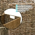thumbnail image 4 of Trademark Innovations Rectangular Seagrass Baskets Lids (Set of 3), Brown, 4 of 4