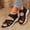 Black, variant on Viluyesy Womens Comfort Sandals, Wide Width Ankle Strap Soft Sole Fashion Casual Walking Shoes Purple US6