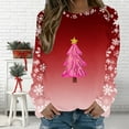 thumbnail image 2 of Fall Saving Talove Long Sleeve Shirts for Women Funny Graphic Sweatshirt Fall Fashion Must Haves Tops Long Sleeve Womens Tops Fall Casual Christmas Shirts, 2 of 5