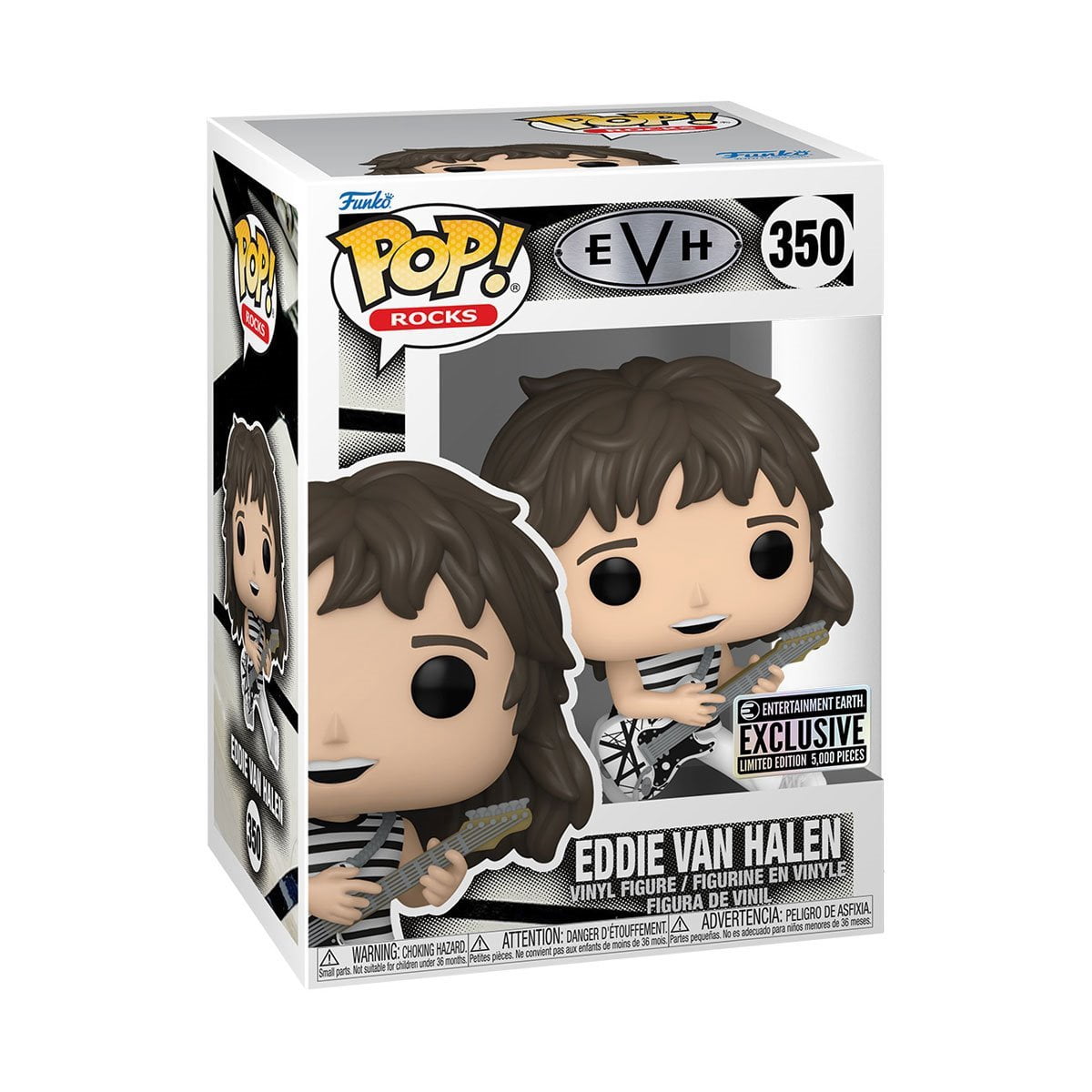 Funko Pop! Eddie Van Halen Funko Pop! Vinyl Figure #350 - Entertainment Earth Exclusive 5k Limited