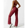 thumbnail image 5 of Biezeib Women's Sleeveless Tank Jumpsuit, Solid Color U-Neck Back Cutout Wide Leg Pants Playsuit Clubwear, 5 of 6