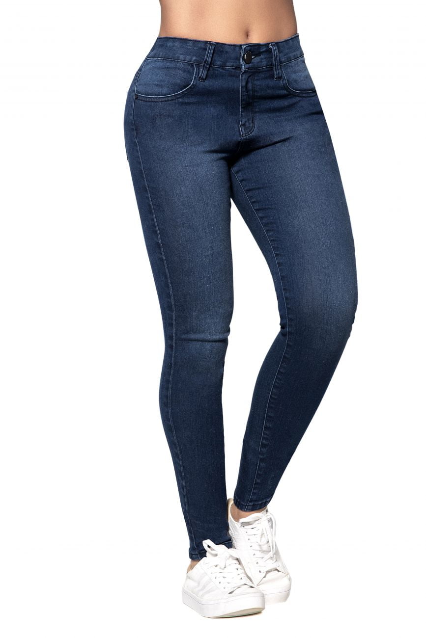 Mapale Women's D1912 Butt Lifting Jeans with Body Shaper - Walmart.com