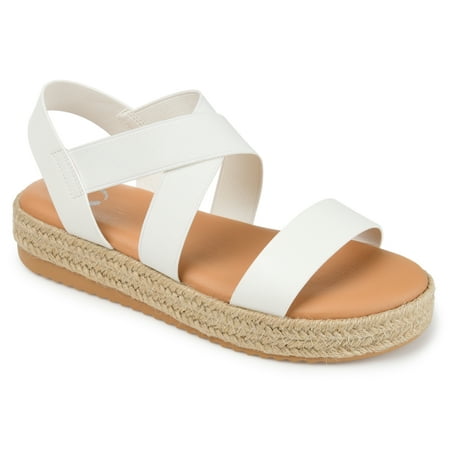 

Journee Collection Womens Caroline Tru Comfort Foam Espadrille Sliver Wedge Sandals