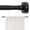 Black, variant on 2Pcs No Drill Curtain Rod 21-30 Inch, Heavy Duty Tension Rod with Metal Locking System, Adjustable Shower Rod for Bathroom Window Doorway Closet, 1" Carbon Steel, Black