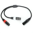 thumbnail image 2 of Xlr Cable Xlr Male To Dual Xlr Female Cord Dual 3-pin Female Cord Xlr Y-splitter Cable Stage & Studio Cables JORIND 5Pin XLR Male To Dual 3Pin XLR Female Cable 1.6 Feet, 2 of 8