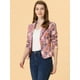 thumbnail image 2 of Chaqueta Tipo blazer Informal Allegra K para Mujer Morado-Floral S, 2 of 5