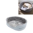 thumbnail image 1 of Dog Bed, Soft Plush Orthopedic Dog Bed Washable Dog Bed High Circumference Edged Calming Dog Bed Skin Friendly Durable Medium Dog Bed for Dogs Weighing Around 22Lb, 1 of 8