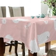 thumbnail image 3 of 60"x60" Halloween Ghost Tablecloth, Waterproof Washable Polyester Square Table Cover, Durable Tablecloth for Kitchen Dining Table Party Decor, 3 of 7