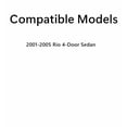 thumbnail image 3 of Driver Left Side Rear Door Window Door Glass Compatible with Kia Rio 4 Door Sedan 2001-2005 Models, 3 of 4