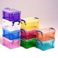 thumbnail image 2 of Really Useful Box® Plastic Storage Box, 8 Liters, 13 1/4" x 7 3/4" x 6 3/4", Clear, 2 of 3