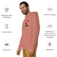 thumbnail image 2 of Samurai and Cane Corso Unisex Hoodie (Dusty Rose, L), 2 of 3