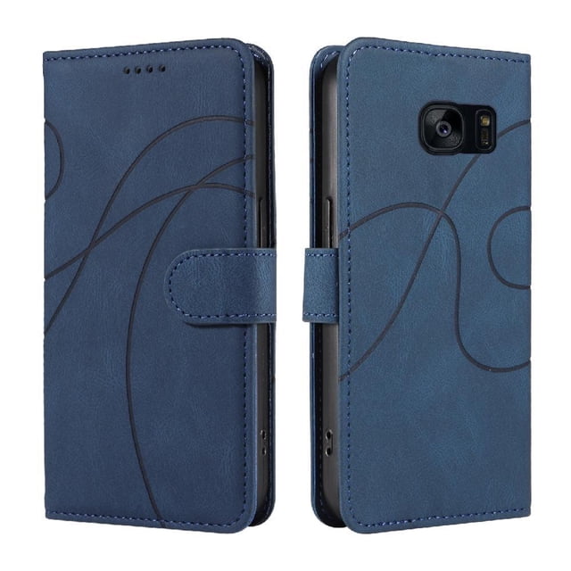 Flip Case For FOXDOCK Samsung Galaxy S7 Card Slots and Kickstand Function Skin Feel Leather