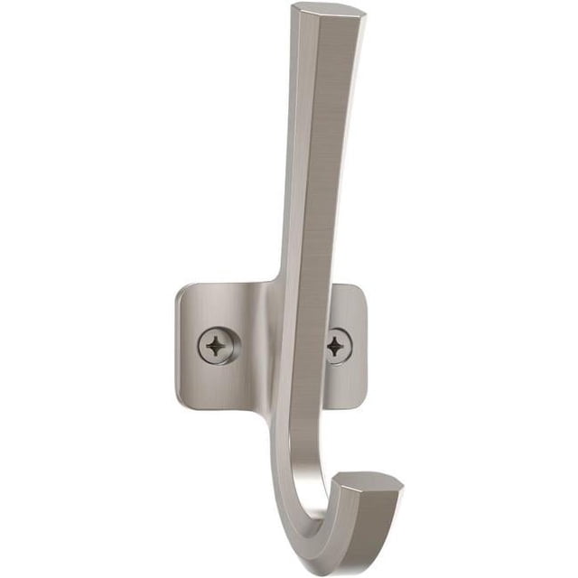 National & Spectrum Brands HHI 112029 Powell Angled Hook, Stain Nickel