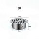 thumbnail image 1 of Drenaje de acero inoxidable Aceovo 304 para techo, patio, redondo, plano, de 90 mm, 1 of 7