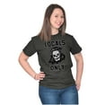 thumbnail image 3 of Funny Locals Only Grim Reaper Skull Plus Size Crewneck Graphic Tee Shirt Brisco Brands 2X, 3 of 5