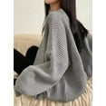 thumbnail image 3 of Open Front Oversized Knit Cardigan &ndash; Cozy Relaxed Fit Winter Layer for Women, 3 of 18