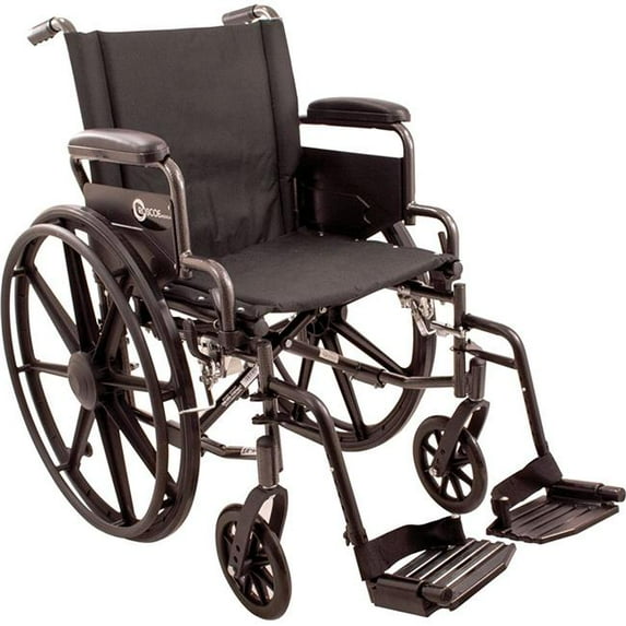 Roscoe Medical WC41616DS 16 x 16 in. K4 Swing Away High Strength Wheelchair