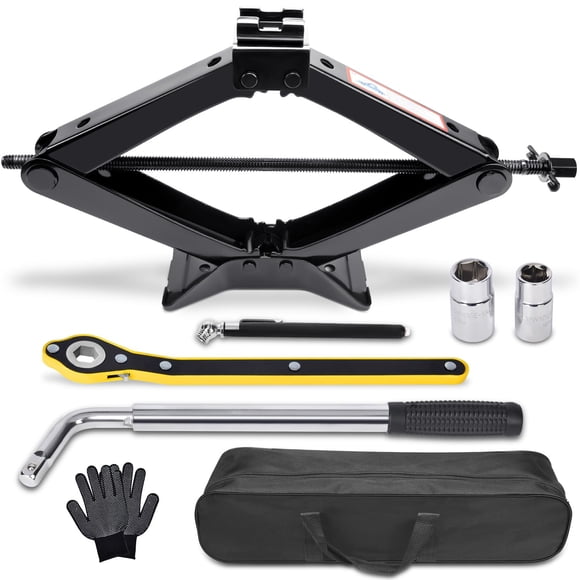 Kit de cambio de neumáticos Scissor Jack Gurduenon de 3 toneladas (6610 libras)