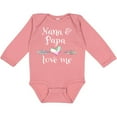 thumbnail image 3 of Inktastic Nana and Papa Love Me Heart Grandchild Boys or Girls Long Sleeve Baby Bodysuit, 3 of 5