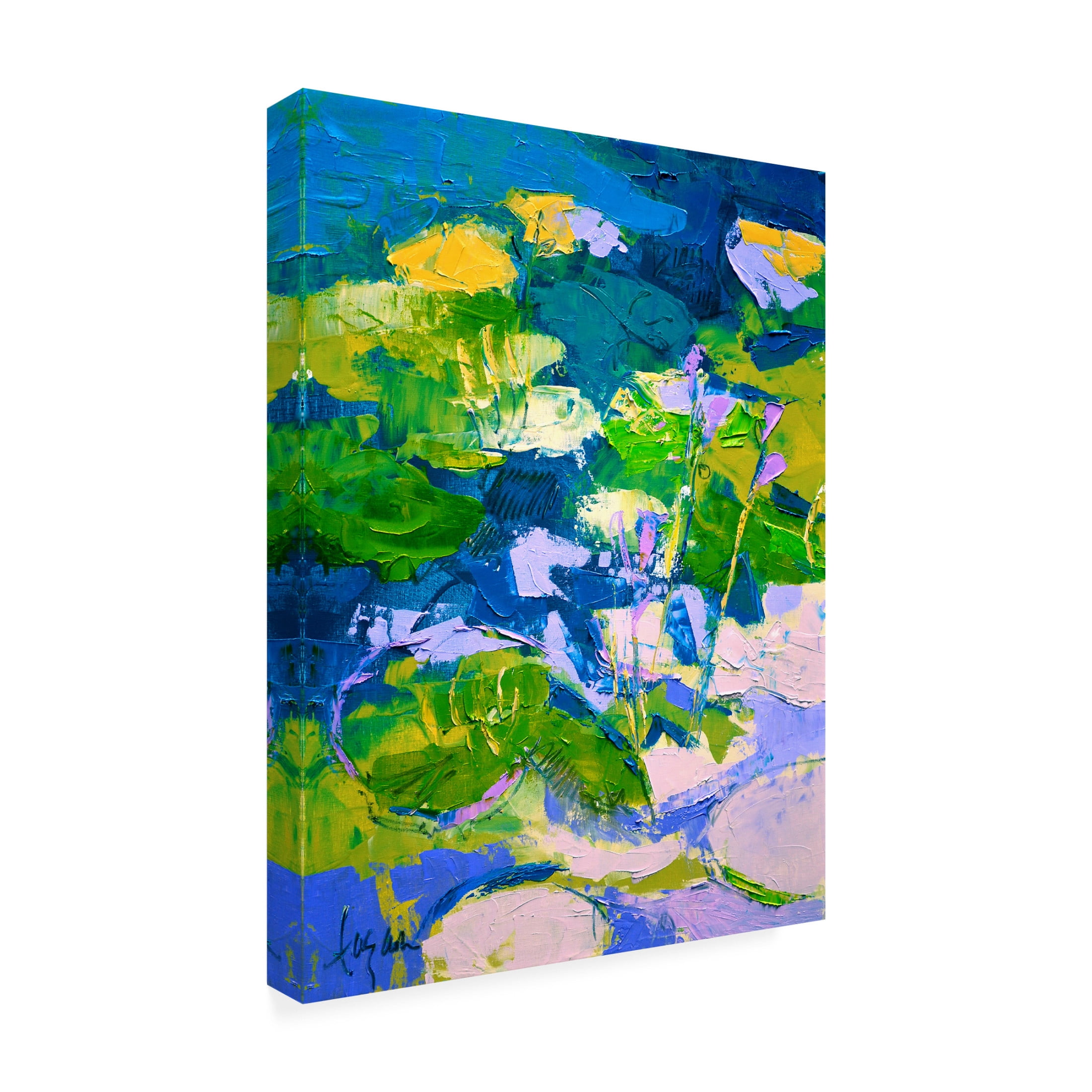 Canvas Wall Art - Dorothy Fagan 'Glittermehappy Ii' Wall Art for Living Room, Bedroom, or Office D?cor by Trademark Fine Art - 24 x 32 Inches