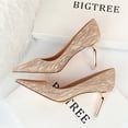 thumbnail image 2 of Zapatos de tacón alto y fino con punta en punta y boca poco profunda para mujer, sexys, para banquetes, para bodas, clásicos, de lujo, para novias, 2 of 5
