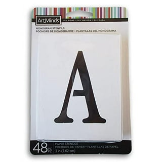 Vancool 36 Pcs Alphabet Letter Stencils, 3 inch Reusable Plastic Letter and  Number Stencils for Wood, Wall, Chalkboard