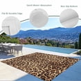 thumbnail image 3 of Leopard Printed Outdoor Rug for Patio/Deck/Porch, Non-Slip Large Area Rug 5 x 8 Ft, Modern Animals Textured Brown Indoor Outdoor Rugs Washable Area Rugs, Reversible Camping Rug Carpet Runner, 3 of 8