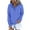 Blue, variant on VerPetridure Women's Casual Active Zip Up Hoodie Jacket Long Sleeve Lightweight Hooded Sweatshirts Solid Casual Relaxed Fit Drawstring Hoodies