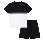 Jordan Little Boys Jumpman Blocked Taping Tee and Shorts Set - Black -Size: 2TUS