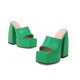 thumbnail image 5 of Sandalias de plataforma para mujer Sexy Square Peep Toe Slip On Chunky High Heel Sandals Date Dress Pumps Wmkox8yii  ytu5677, 5 of 5