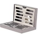 thumbnail image 1 of Stainless Steel Wall Side Floor Drain Wall Side Shower Drain Balcony Wall Corner Floor Drain Sa, 1 of 3