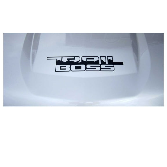 Chevy Silverado Matte Black Trail Boss Hood Accent Decal 2019-2026 GM Licensed