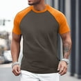 thumbnail image 2 of Afdoent Mens T Shirts Classics Herren Raglan Contrast Tee T Shirt Classic Tee, 2 of 4